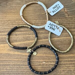 Ink+Alloy Beaded Bracelets Set